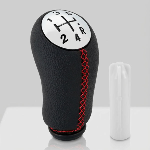 Pommeau de vitesse clio 3 - 5 vitesses - Couture rouge