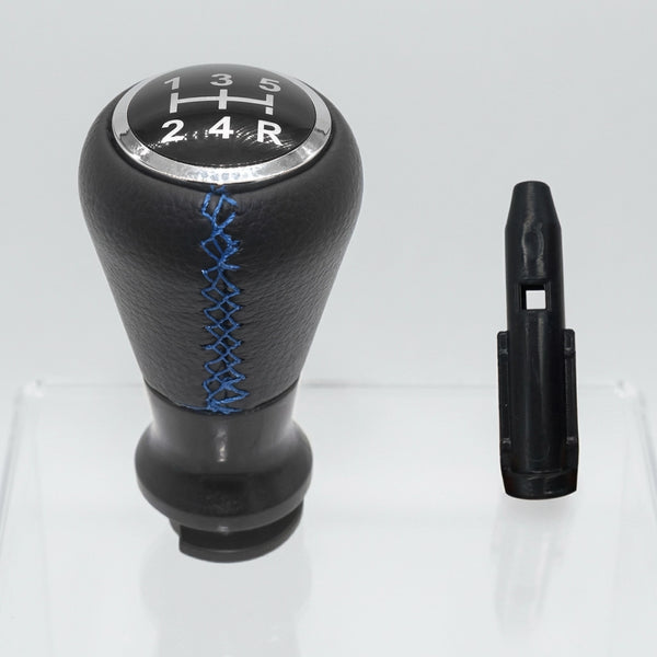 Pommeau de vitesse c3 - 5 vitesses - Noir & Couture bleu