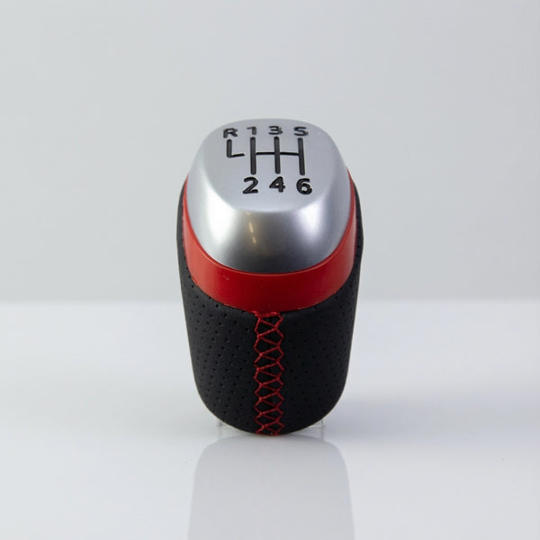 Pommeau de vitesse clio 4 - 6 vitesses - Noir et rouge