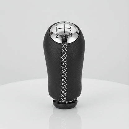 Pommeau de vitesse clio 3 - 5 vitesses - Couture blanche - vue installation